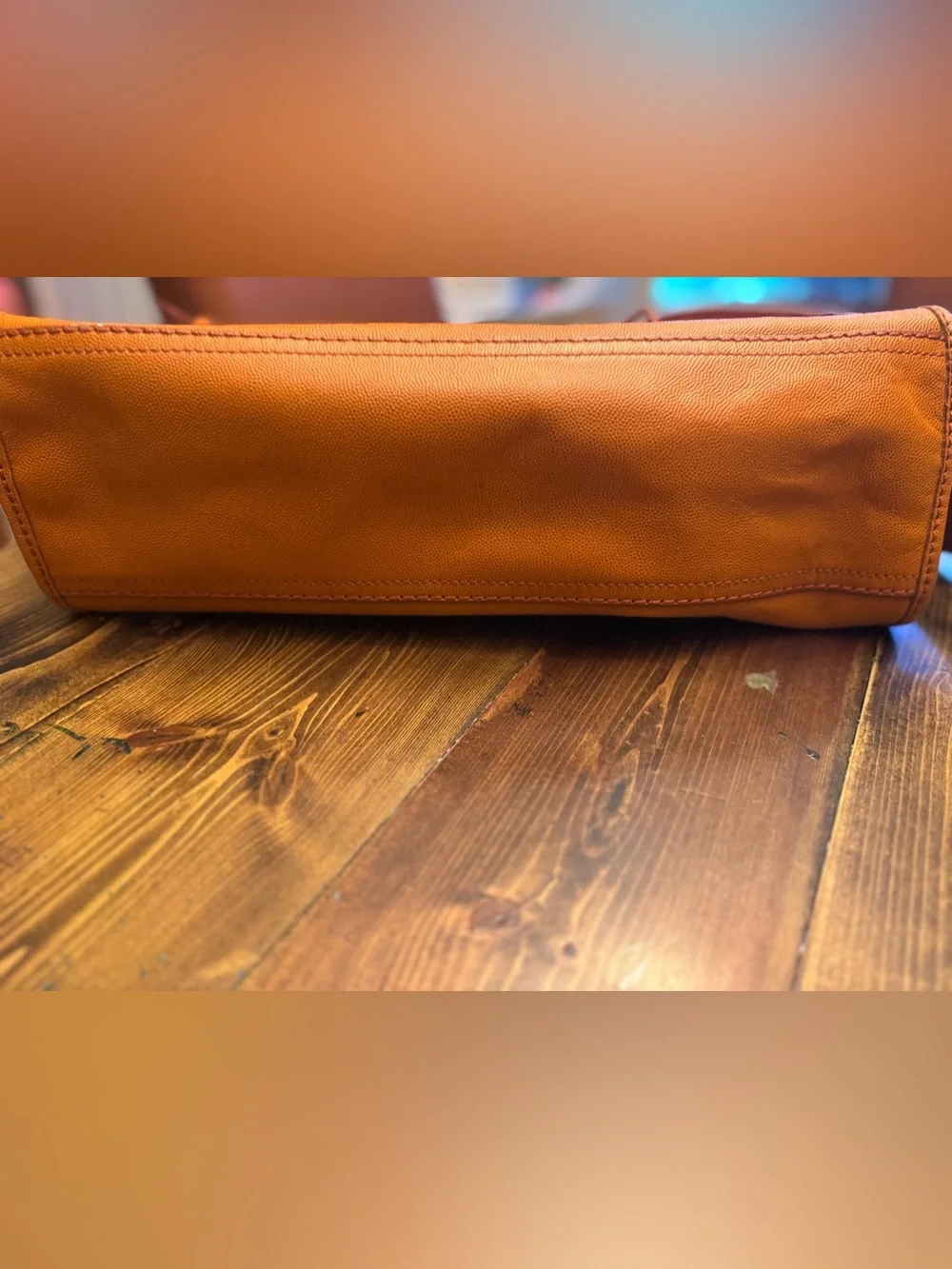 Cole Haan Cognac Leather Satchel Top Handle Bag w/ Crossbody Strap + Dust Bag